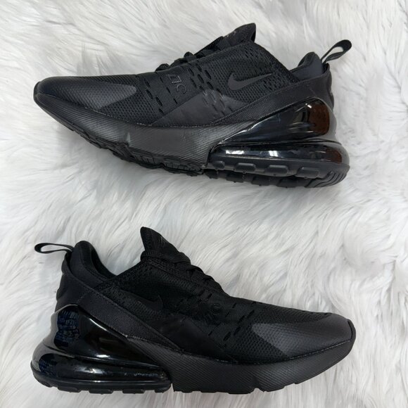 Nike Air Max 270 Black Mens Running AH8050-005 VNDS Sz 6 - Picture 4 of 7